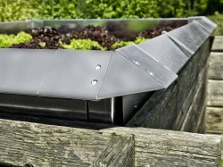 Schneckenzaun aus Metall, 1,15 m Schneckenzaun im Hochbeet